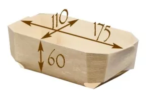 Barquette Panibois Comte 135x110x75mm